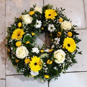 Yellow and Pastels Wreath