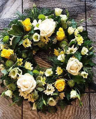 Yellow Rose Wreath