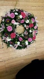 Pretty Pink and Red Mix Wreath