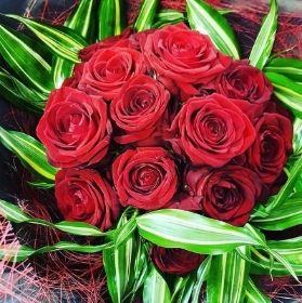 12 Luxury Red Roses