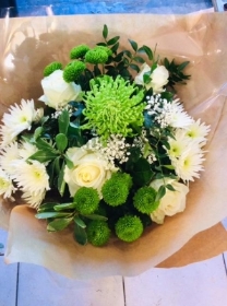 Classic green and white bouquet
