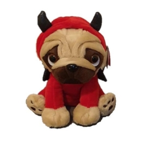 Valentine Devil Pug 20cm